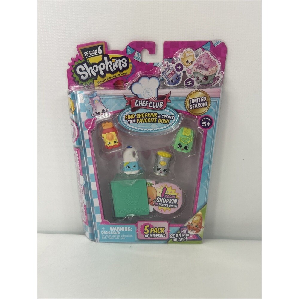 Shopkins Season 6 Chef Club 5 Pack New, Limited Season (#10)